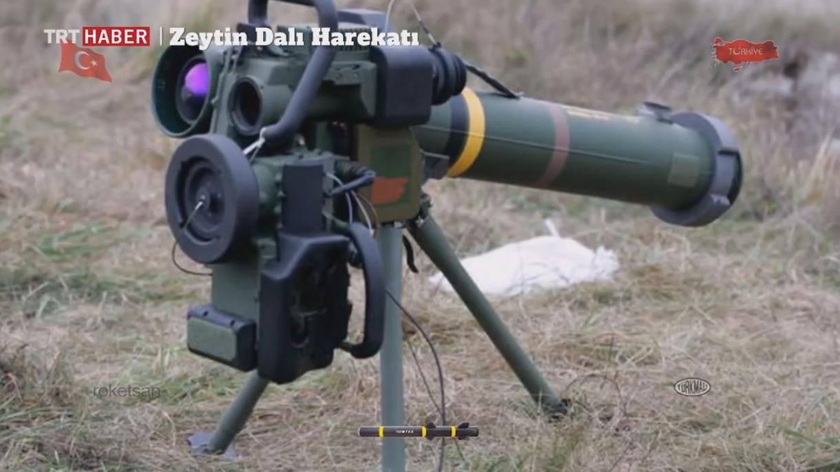 استفاده ترکیه از سلاح های ملی در عملیات شاخه زیتون