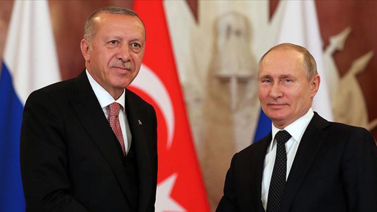 Erdoğan elnök telefonon beszélt Vlagyimir Putyinnal