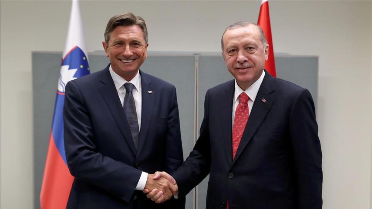 دیدار روسای جمهور ترکیه و اسلوونی در نیویورک