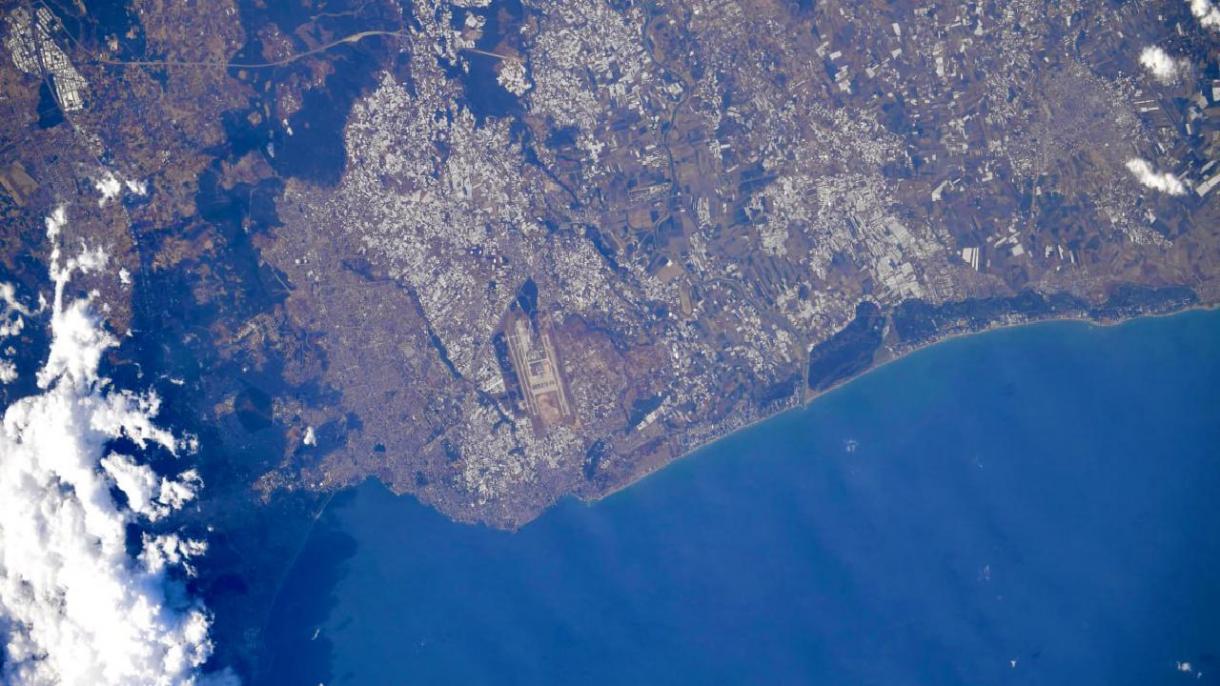 اشتراک گذاری تصویر فضایی آنتالیا از سوی فضانورد روس