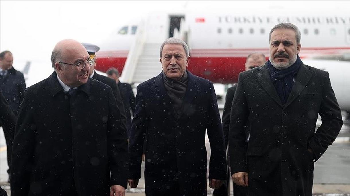 ماسکو میں ترکیہ، روس، شام کے وزرائے دفاع اور انٹیلی جنس سربراہان کے مذاکرات