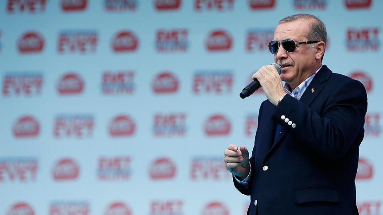 اردوغان: پس از همه پرسی روز 16 اوریل، دموکراسی قویتر خواهد شد