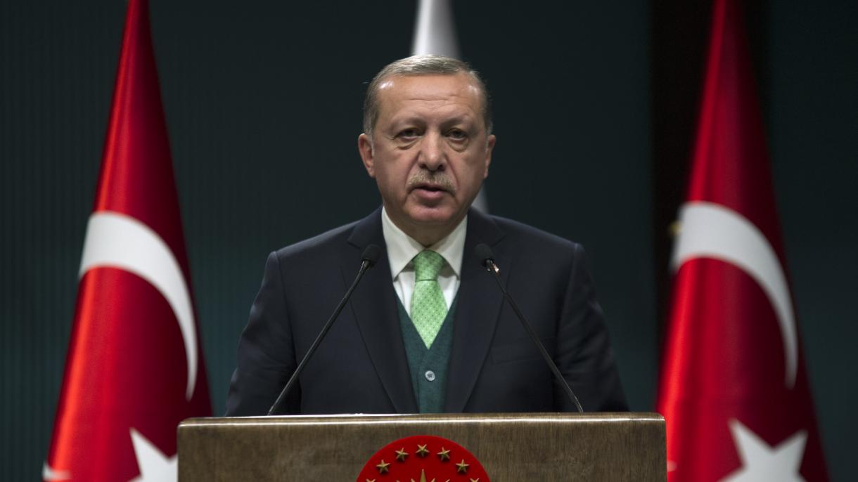 Erdogan a rostit un discurs în cadrul Ceremoniei de decernare a premiilor TUBA
