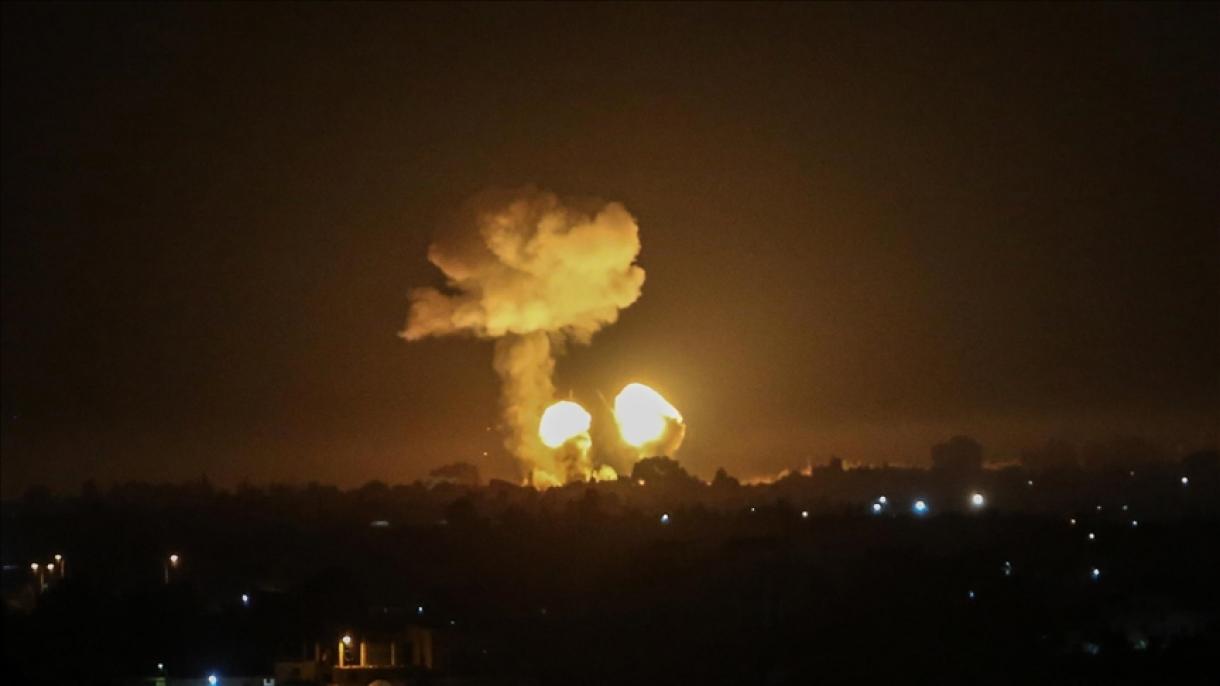 ایسراییل اوردوسو غزه زولاغینا ضربه‌لر ائندیریب