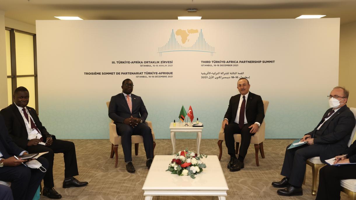 Çawuşogly, Tunisli we Zambiýaly Ministrler Bilen Duşuşdy