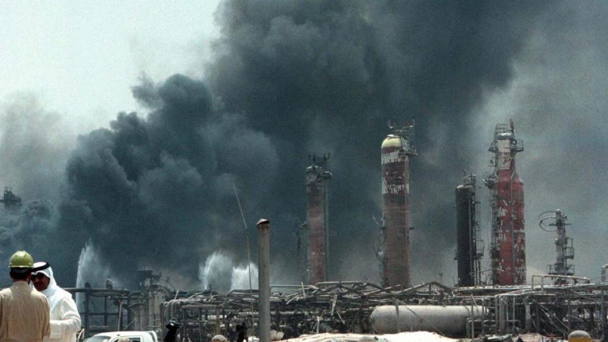 آتش‌سوزی در پالایشگاه نفت بندر الاحمدی در کویت