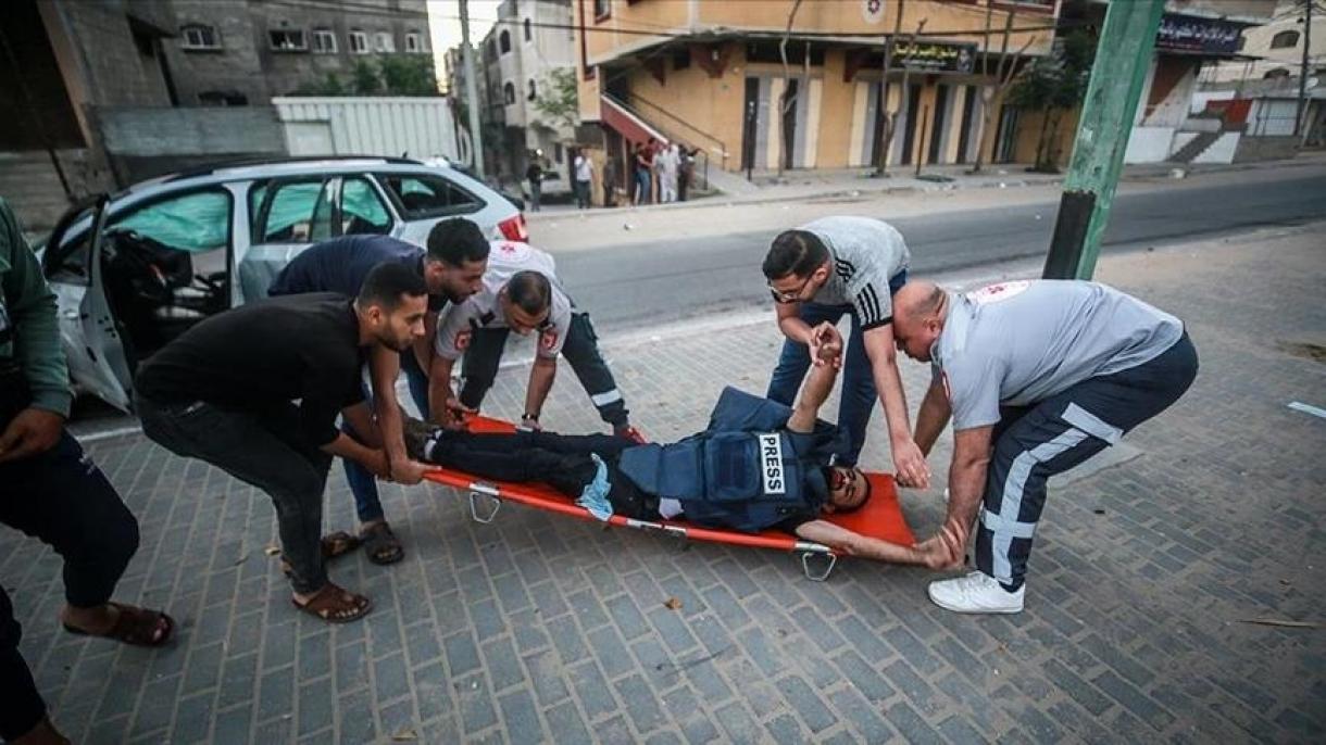 عکاس و فیلمبردار «آناتولی» در غزه در حملات اسرائیل زخمی شدند