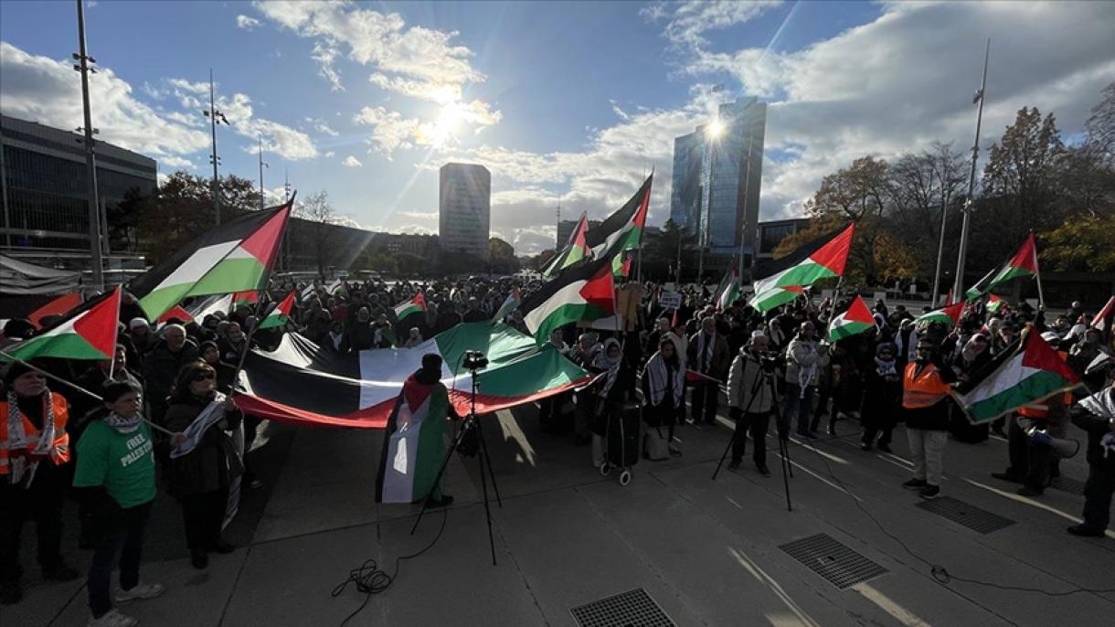 Miles de personas, se reunieron por séptima vez en Londres en solidaridad con Palestina