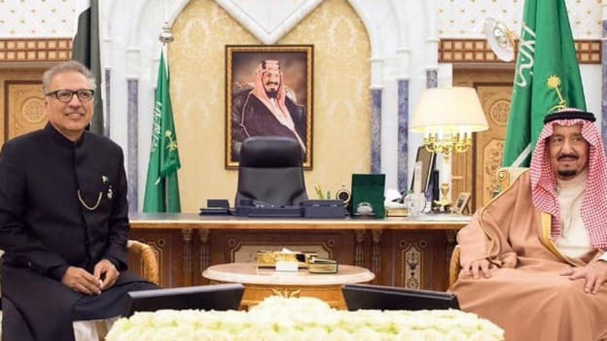 صدر پاکستان کی سعودی فرماں روا سے ملاقات:باہمی امور پر غور