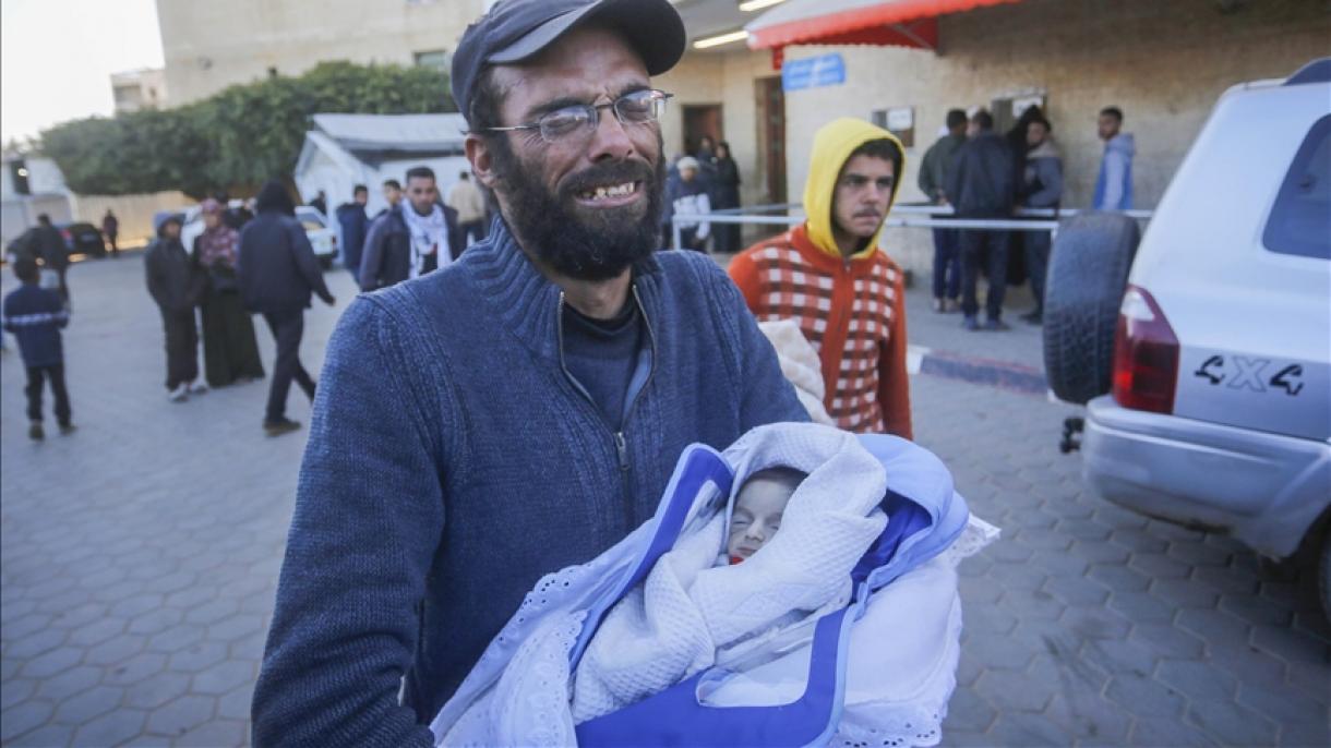 Gaza zolagynda sowuk howa şertleri sebäpli doňan bäbekleriň sany 7-ä ýetdi