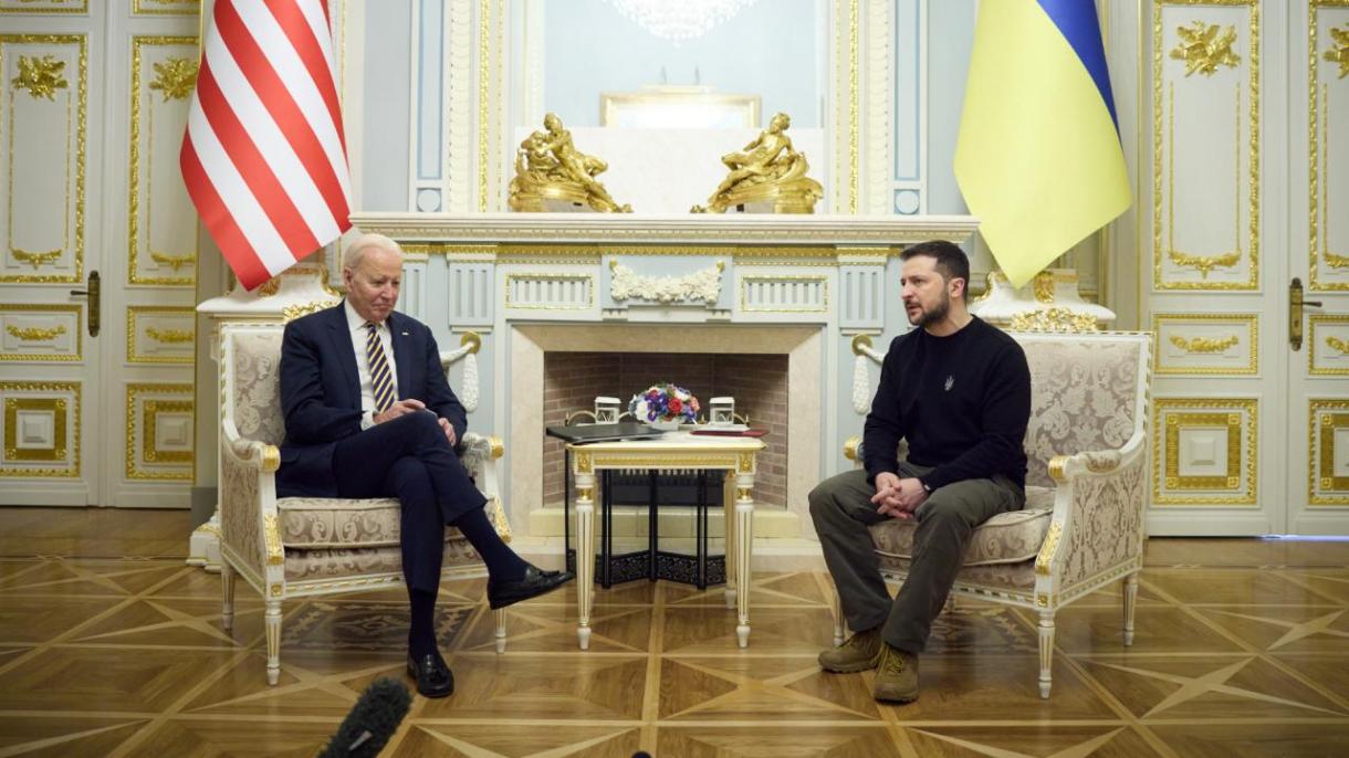 امریکی صدر جو بائیڈن  کا یوکرائنی صدر ولادیمیر زیلنسکی  سے ٹیلی فونک رابطہ