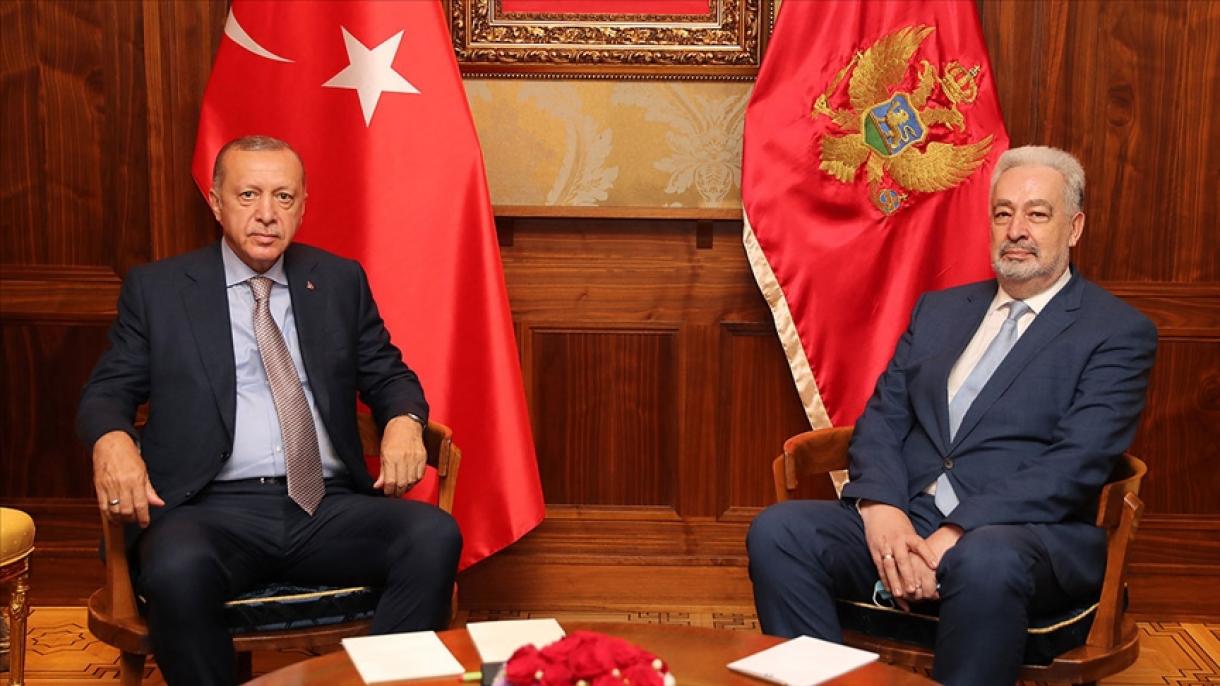 Prezident Erdogan Çernogoriýanyň Premýer-ministrini Kabul Etdi
