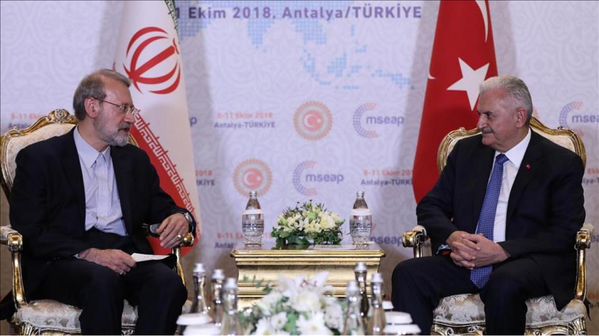 دیدار روسای مجلس ترکیه و ایران در آنتالیا