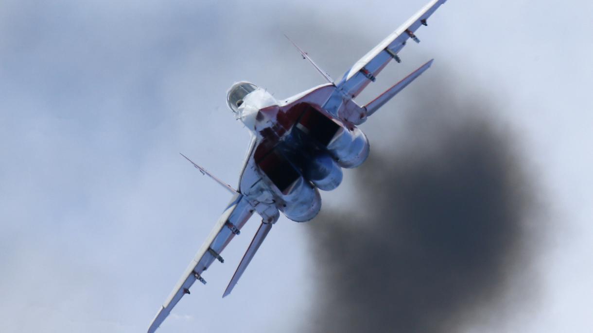 俄罗斯米格-29型战机坠机
