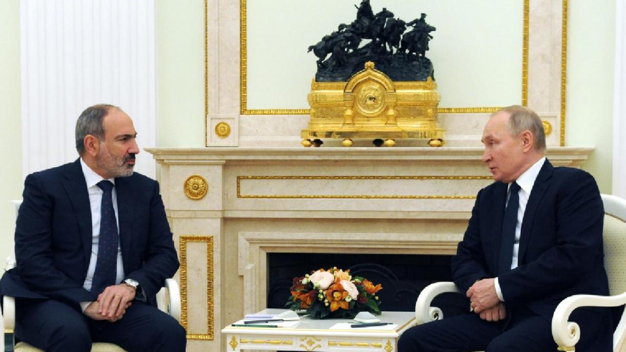 روسی صدر ولادیمیر پوتن کا  آرمینیا کے وزیر اعظم نکول پشینیان سے ٹیلی فونک رابطہ