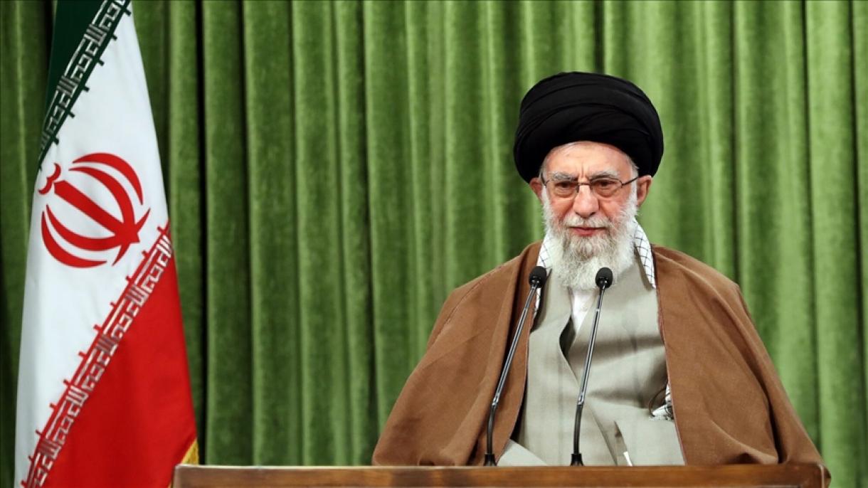 خامنه‌ای، ایران‌دا داوام ائدن اعتراضلارلا باغلی دانیشدی