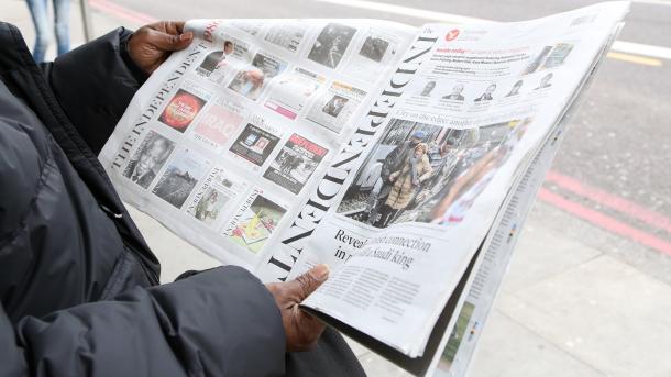英国《独立报》宣布停止发行纸质版报纸