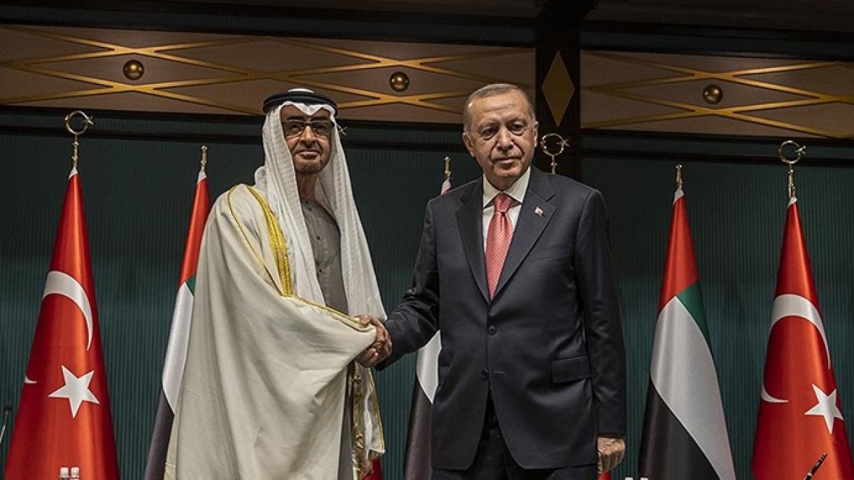 Il principe Bin Zayed invia un telegramma di ringraziamento al presidente Erdogan