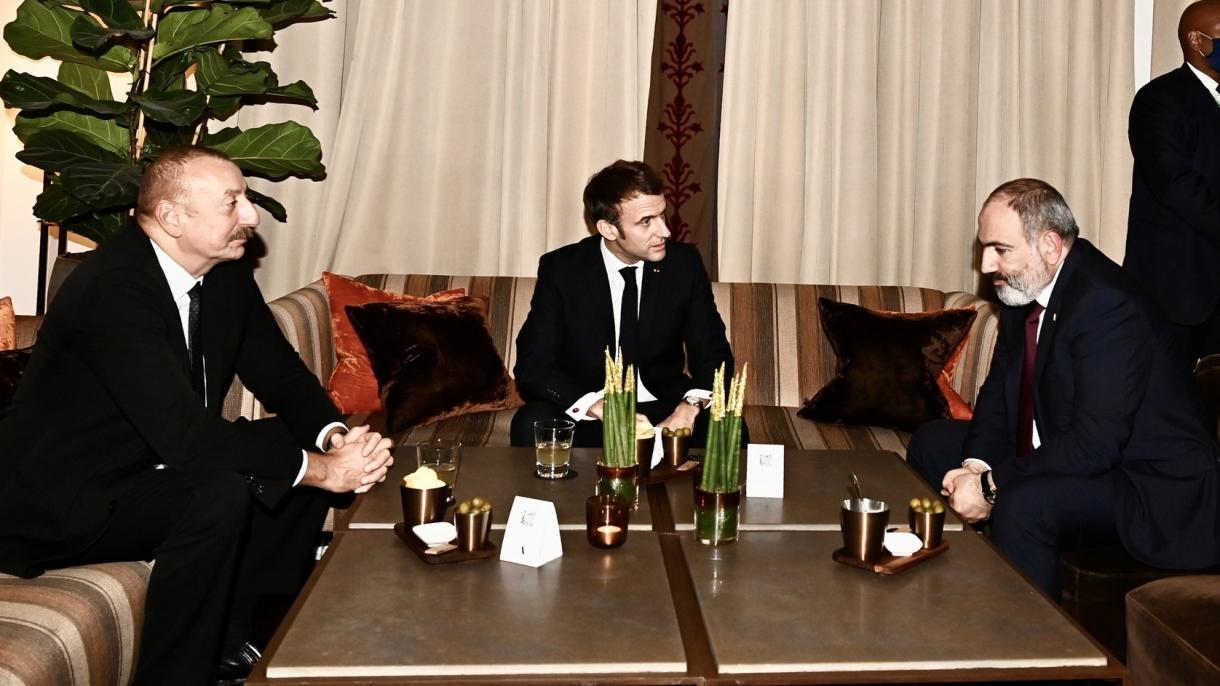 Макрон се срещна с Алиев и Пашинян