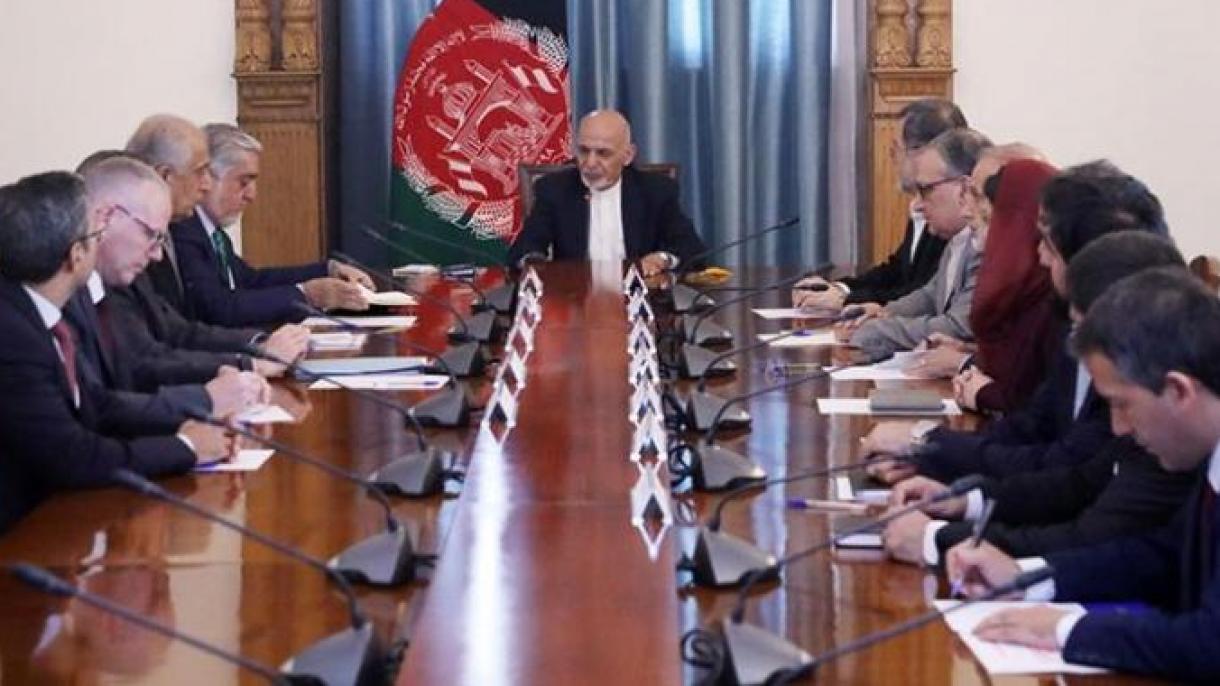دیدار محمداشرف غنی رئیس‌جمهور افغانستان با زلمی خلیل زاد نماینده ویژه آمریکا