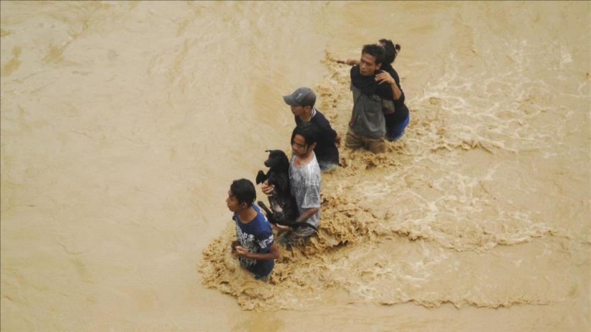 中国湖北省强降雨致21人死亡