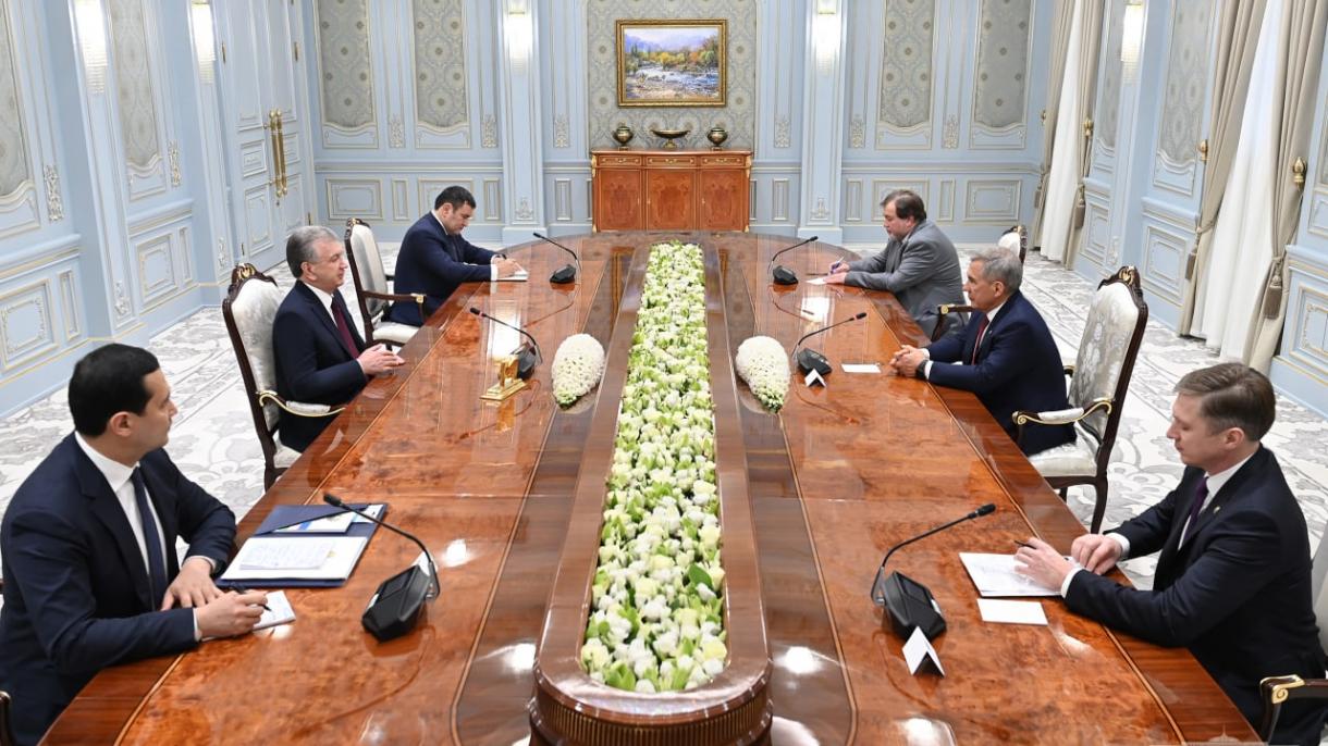 Mirziyoyev Minnixanov boshchiligidagi delegatsiyani qabul qildi