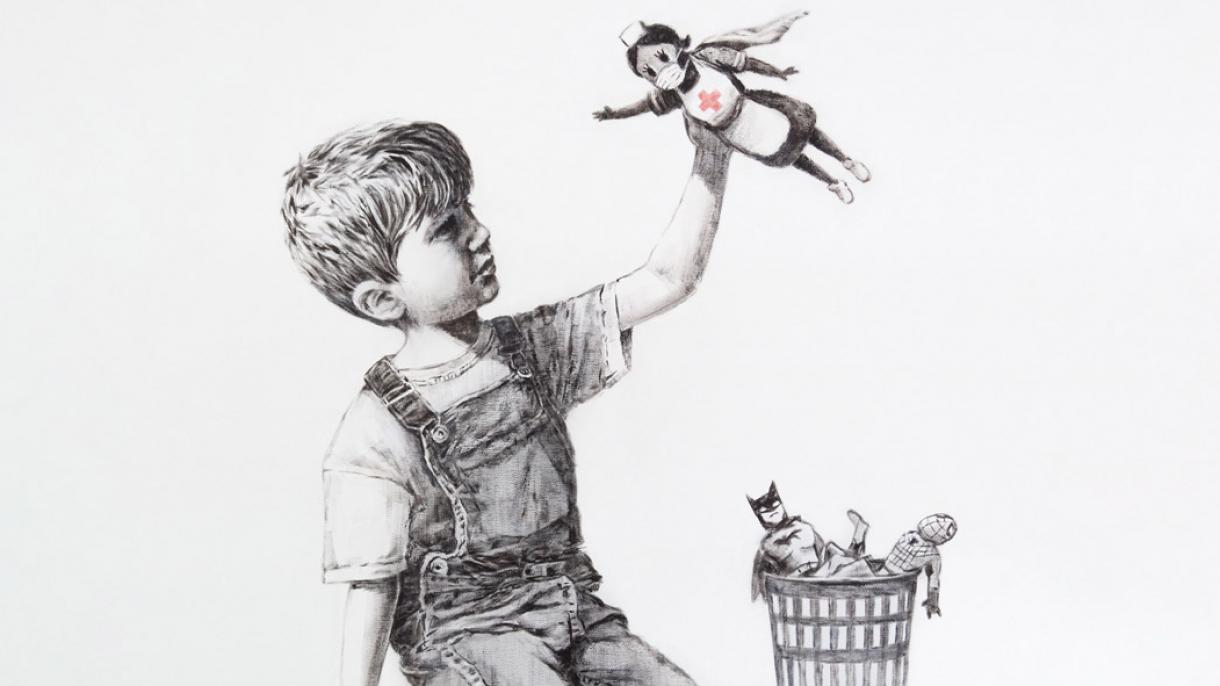 Precio de récord para la obra de Banksy: “23,1 millones de dólares”