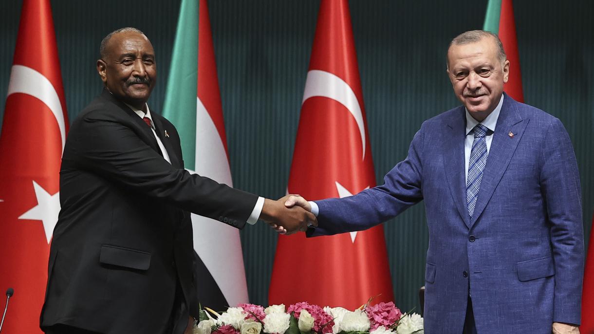 Эрдоган менен Судан Эгемендик Кеңешинин төрагасы пресс  - жыйын өткөрдү