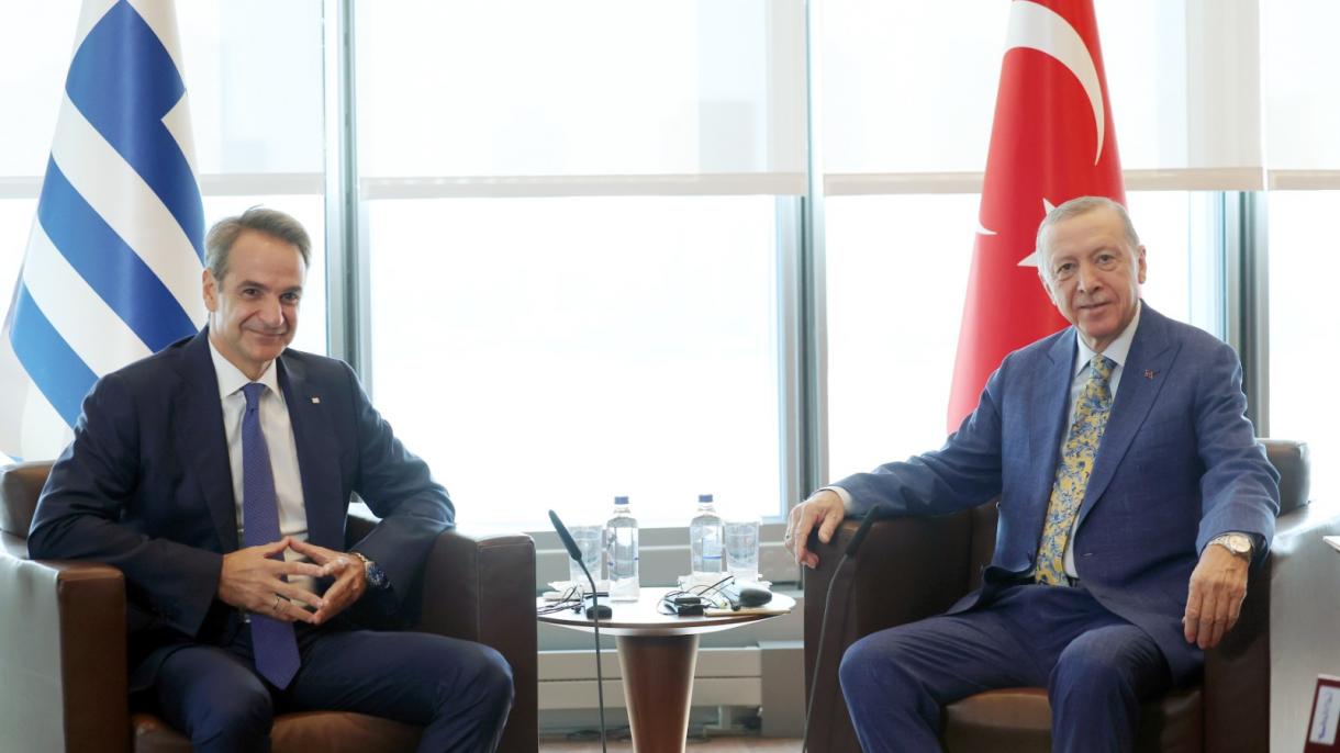 Ердоган се срещна с гръцкия премиер Мицотакис...
