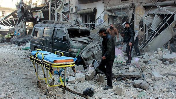 حلب پر گزشتہ ماہ کے روسی حملوں میں 390 افراد ہلاک