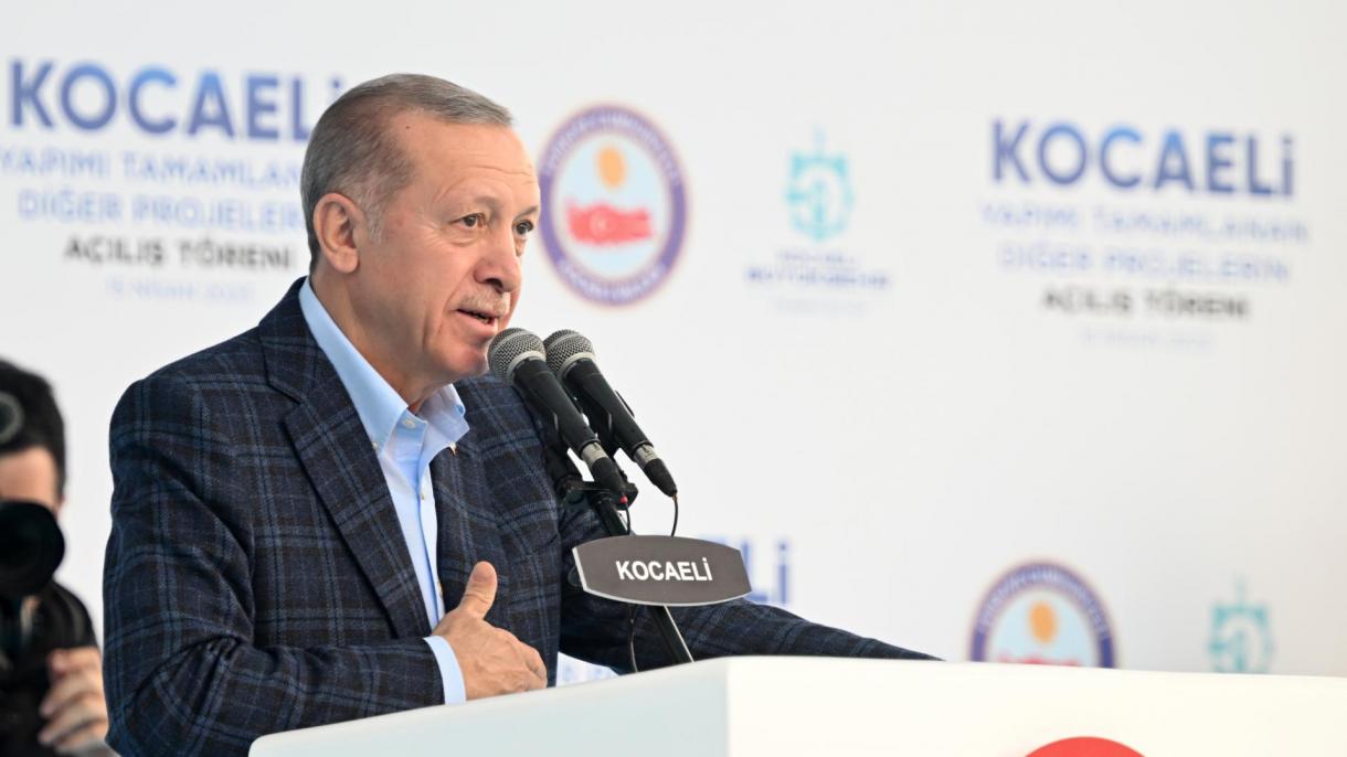 Prezident Erdogan Kojaelide köpçülikleýin açylyş dabarasyna gatnaşdy