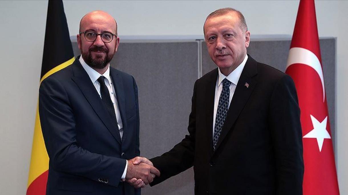 Erdoğan ha tenuto una conversazione telefonica con il presidente del Consiglio europeo