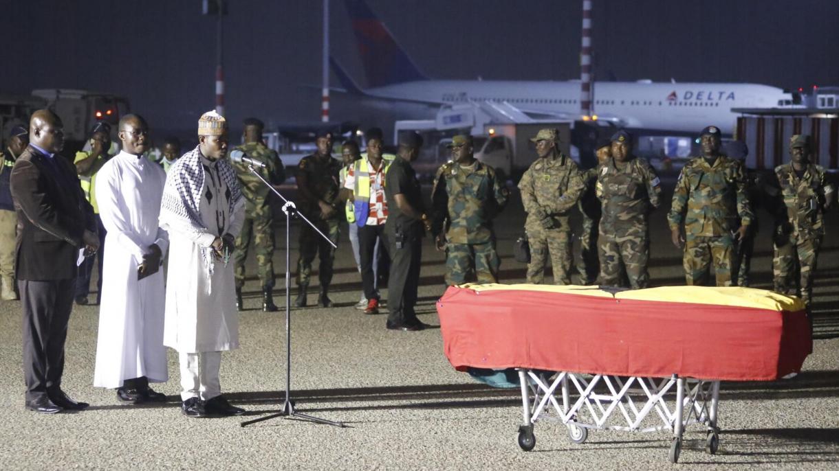 地震遇难者加纳运动员遗体被运送回国