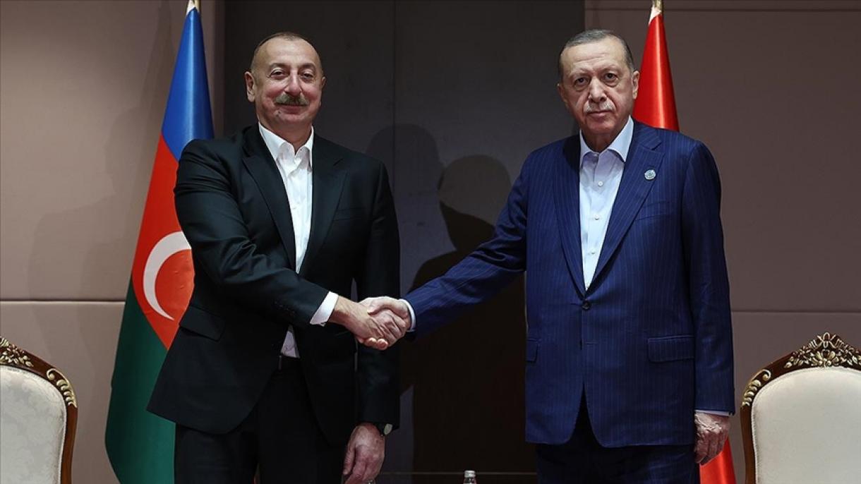 Erdo‘g‘an Samarqandda Ozarbayjon prezidenti Aliyev bilan uchrashdi