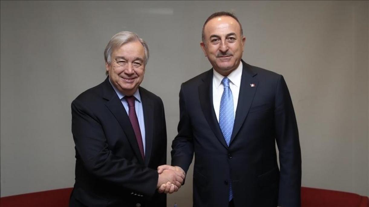 گفتگوی تلفنی وزیر خارجه ترکیه با دبیرکل سازمان ملل
