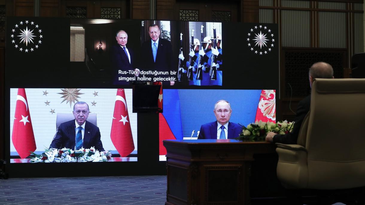 Erdogan Bilen Putin, Akkuýu Atom Elektrik Bekediniň 3-nji Blogynyň Gurluşygyna Badalga Berdiler