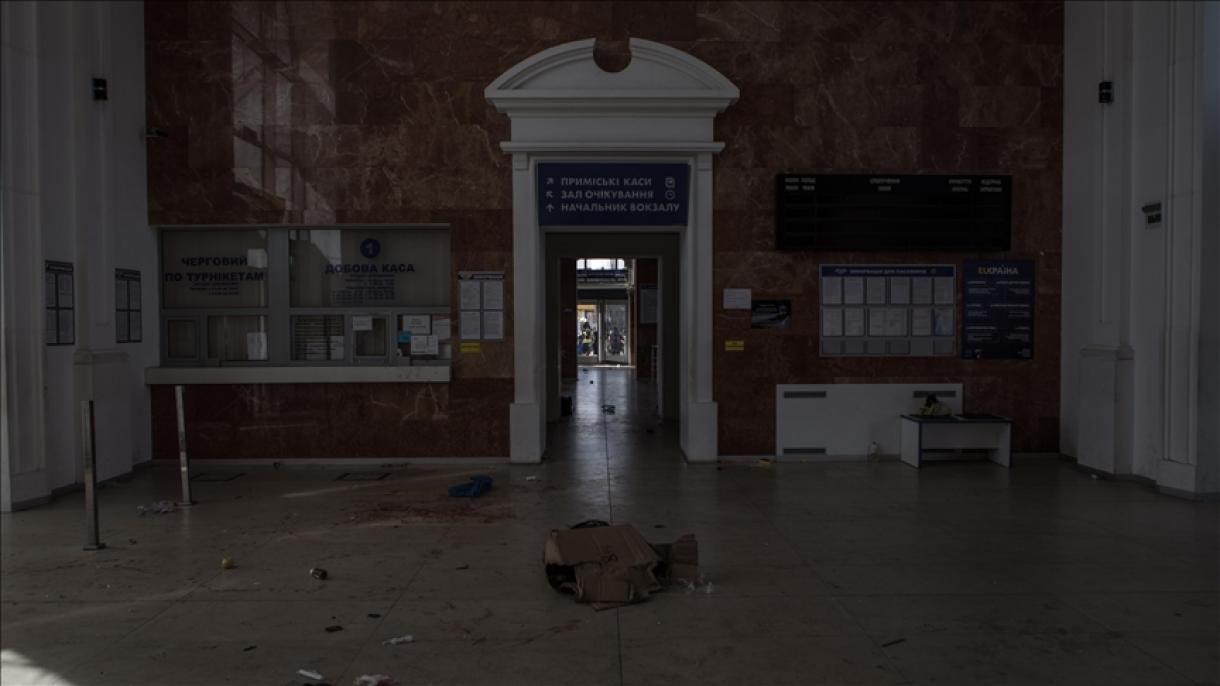 Ukraynada demiryol stansiyasında ölənlərin sayı artıb