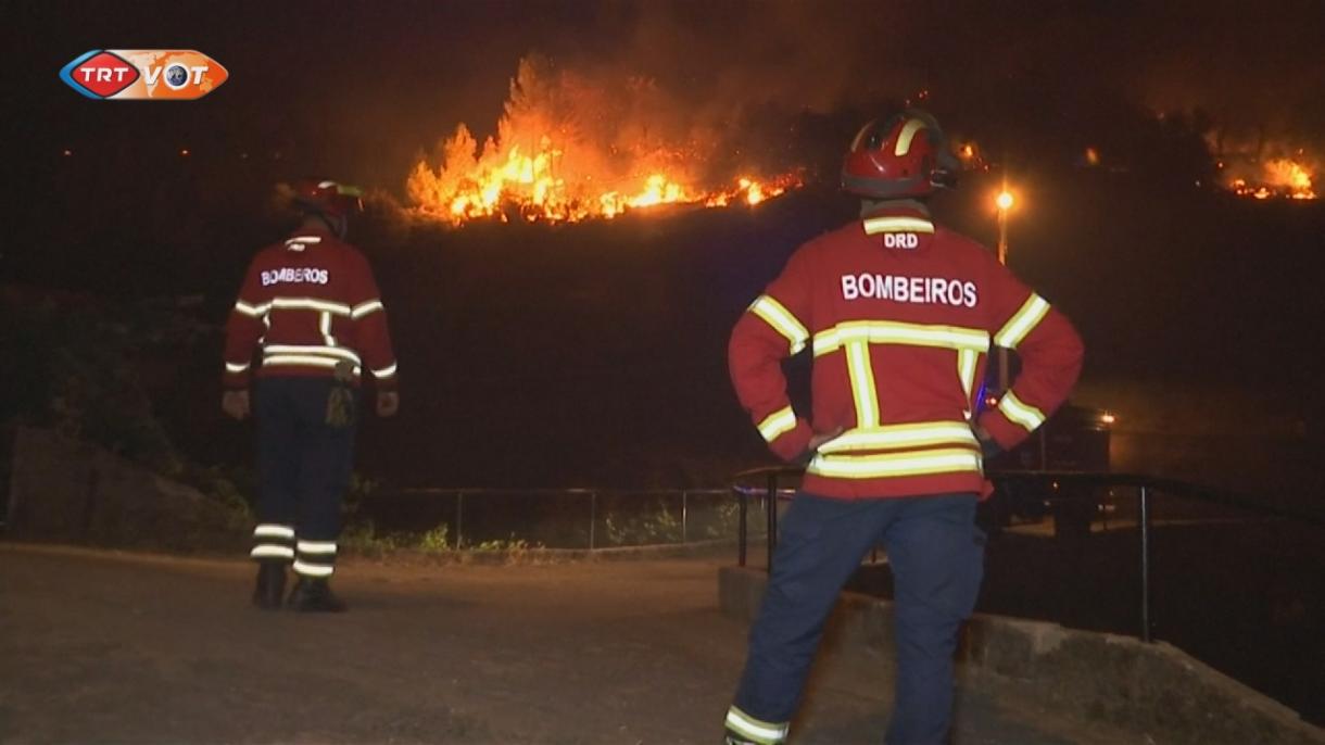 آتش سوزی مرگبار در پرتغال هنوز مهار نشده است