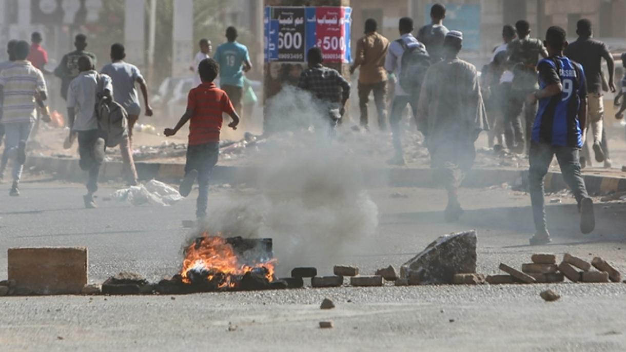 sudandiki namayishlarda qaza qilghanlarning sani 63 ke yetti