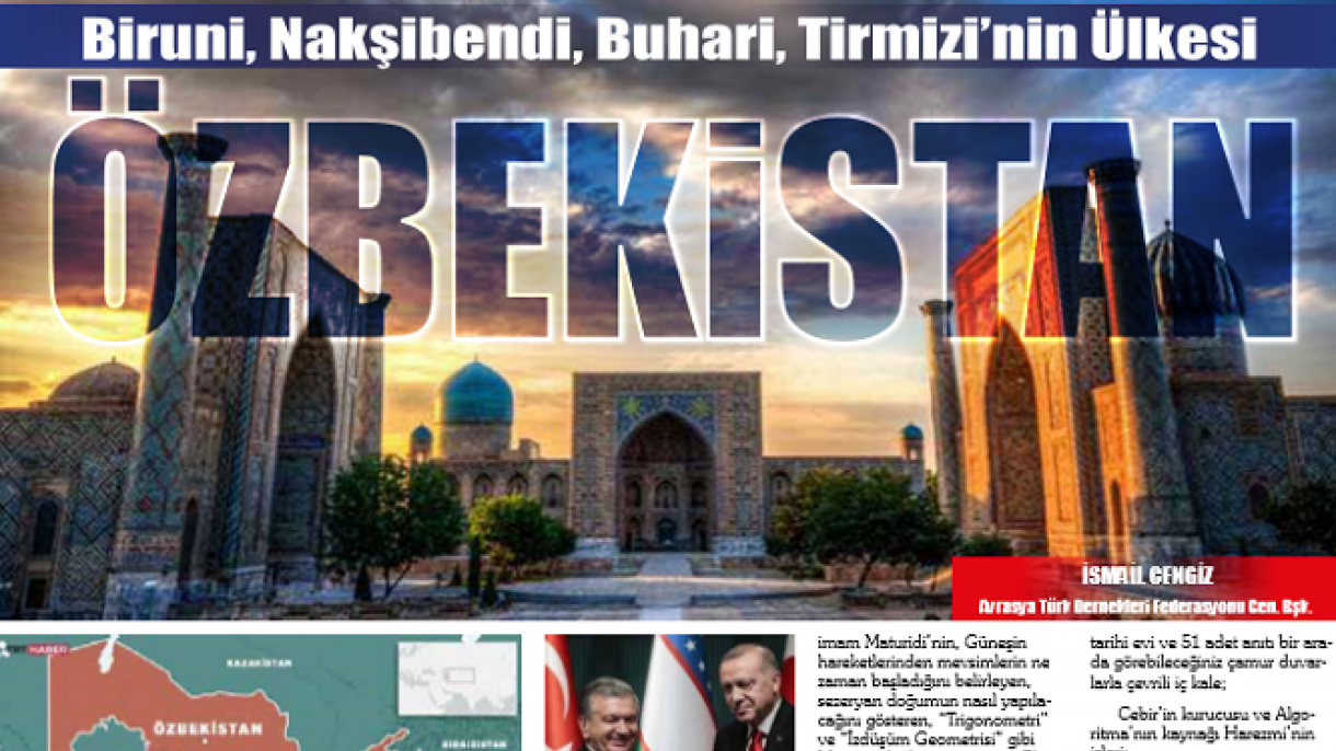 Turkiyaning "Yazar" nashrida O'zbekiston haqida maqola chop etildi