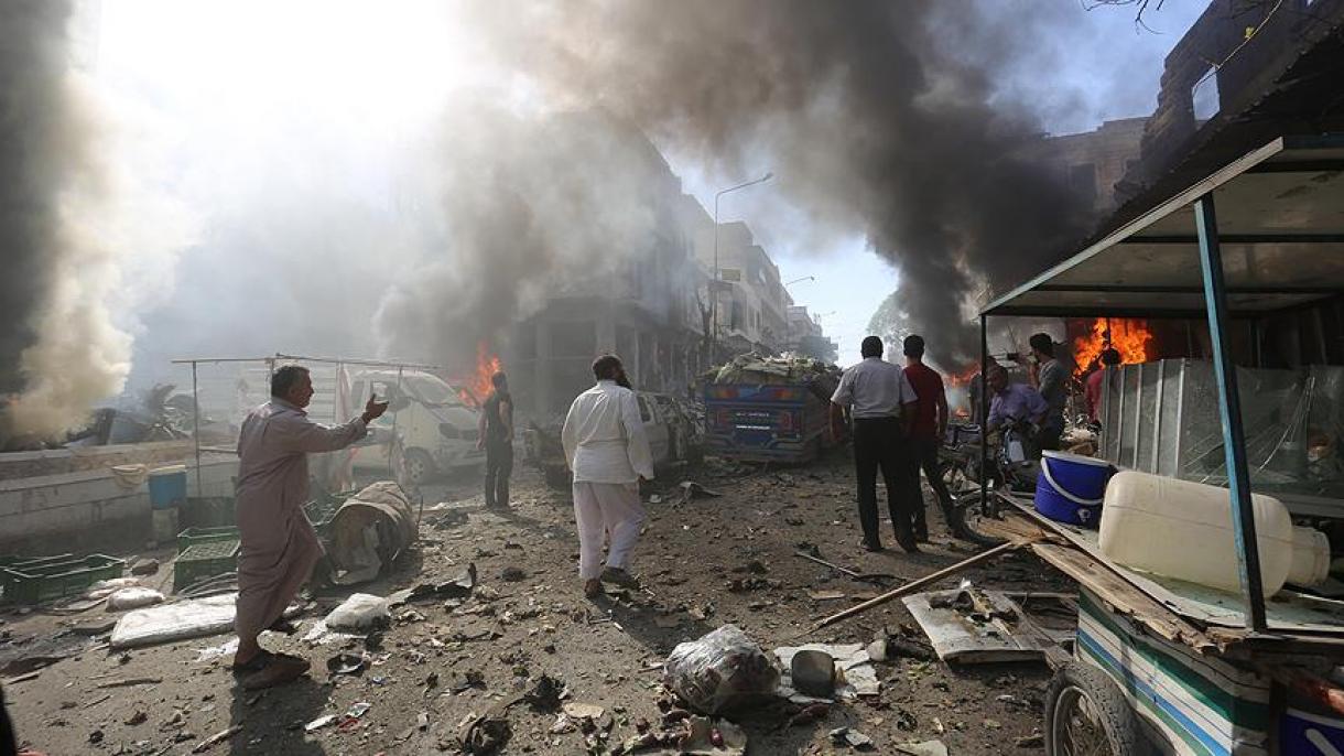 ادلیب: اتوار بازار پر فضائی حملہ کثیر تعداد میں شہری ہلاک