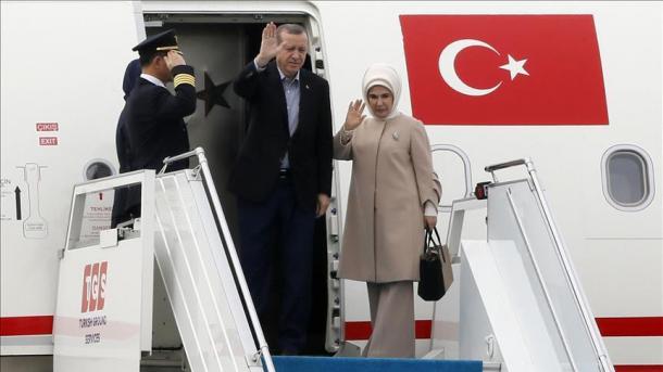 رئیس جمهور ترکیه وارد باکو شد