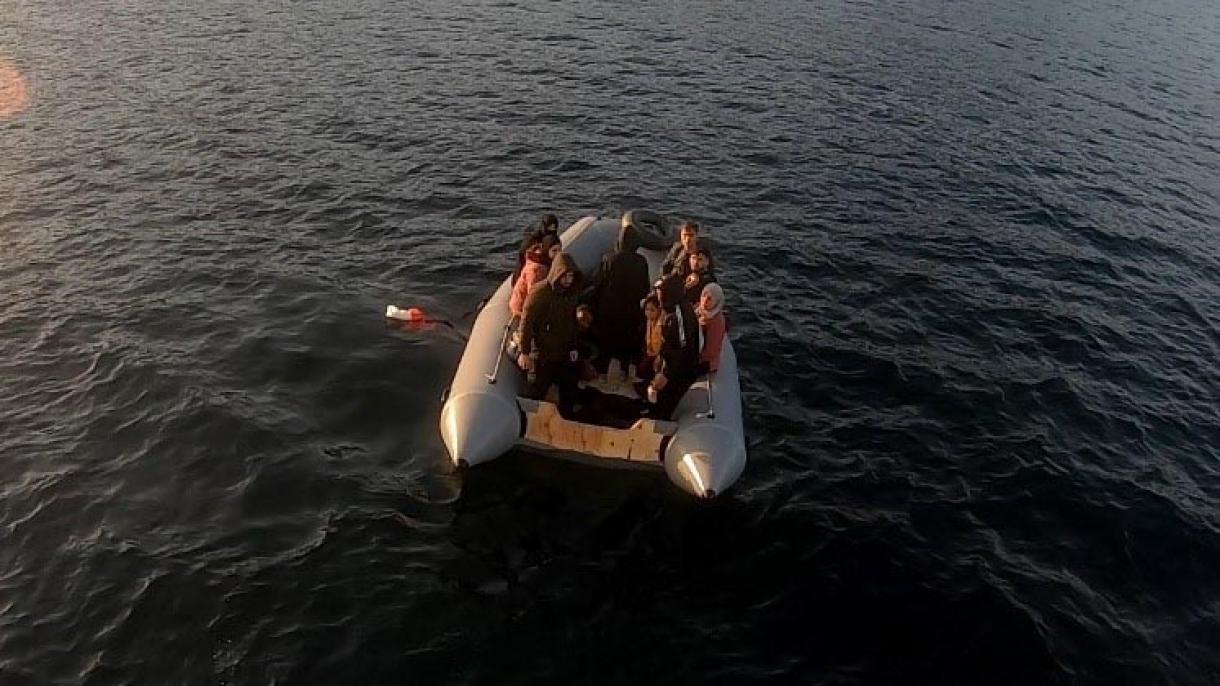 12名非法移民被土耳其海岸警卫队营救
