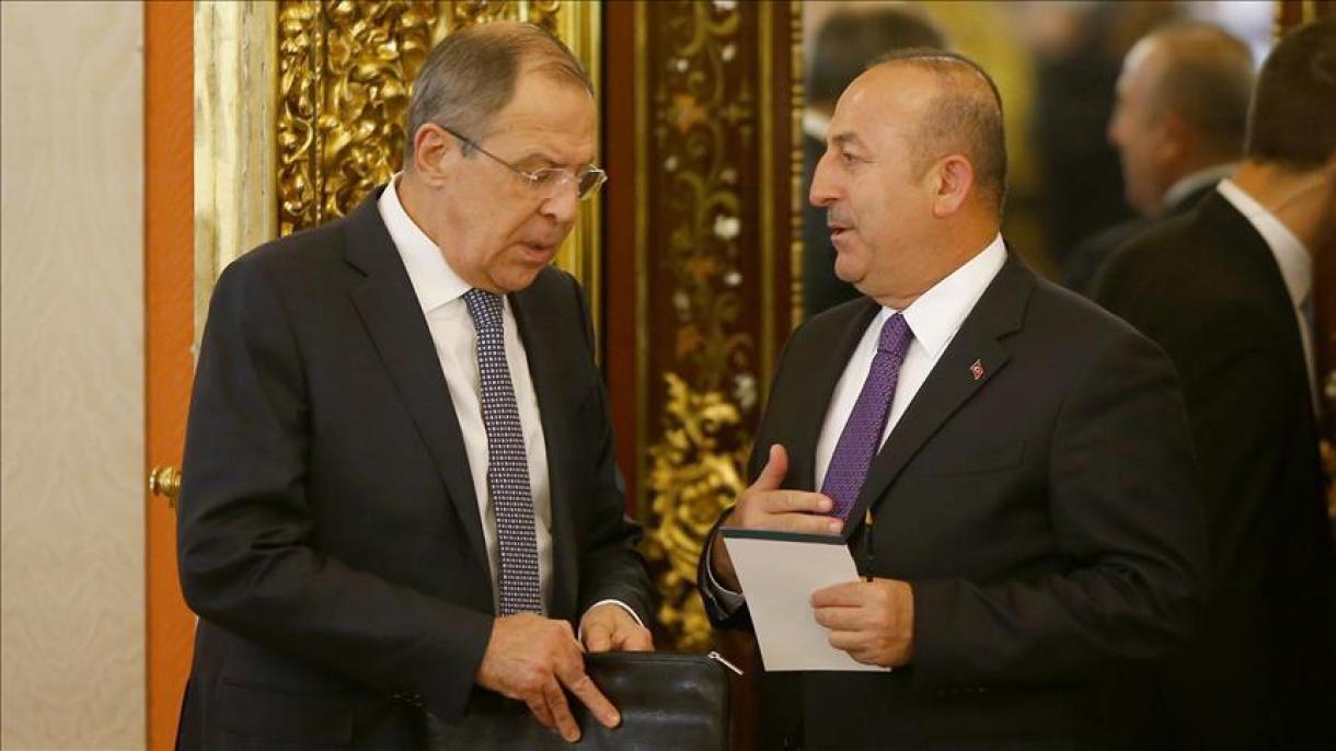 Çavuşoğlu se reúne con Lavrov y Zarif previa a la reunión tripartita de Moscú sobre Siria