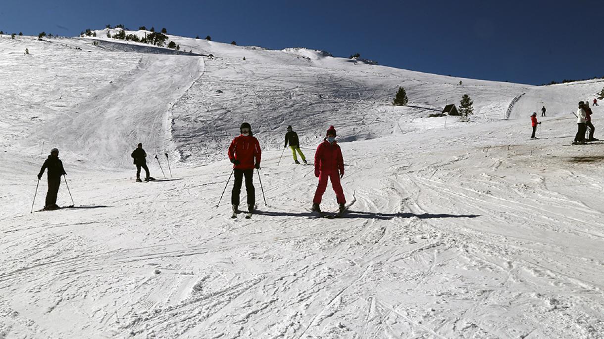 Las pistas de Erciyes están llenas de esquiadores