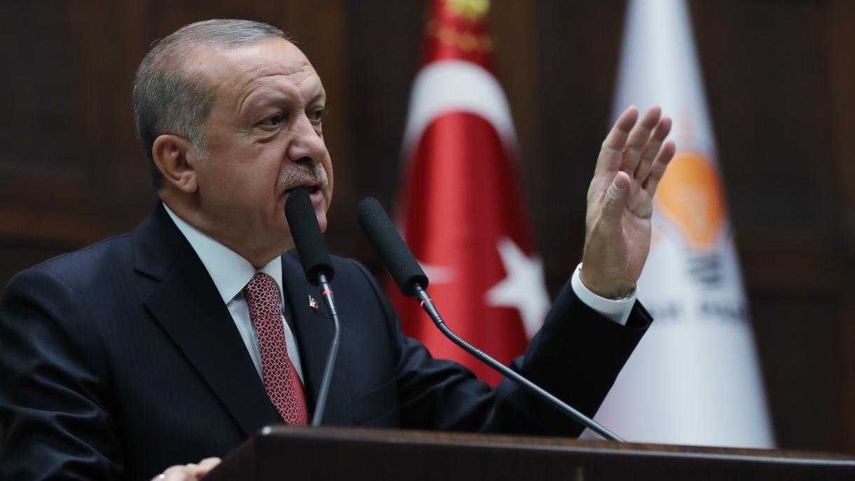 Erdoğan pártja, az AK Parti frakcióülésén értékelte a napirenden lévő kérdéseket