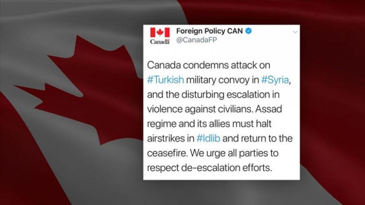 کانادا حمله روسیه و رژیم اسد به ایدلیب را محکوم کرد