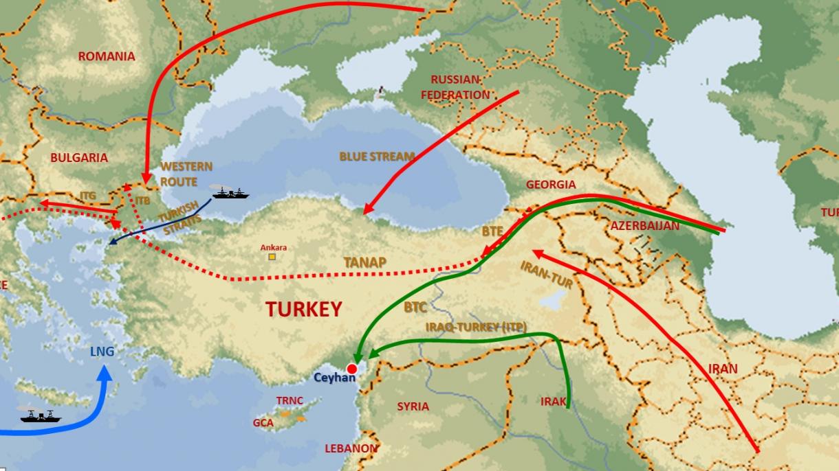 Turquía contará con una posición única en el suministro de energía