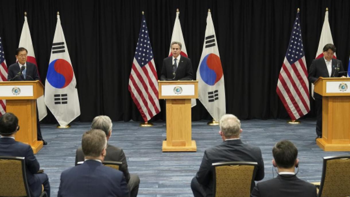 美日韩三国会晤朝鲜核武问题
