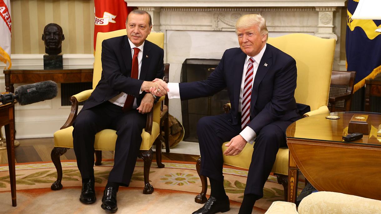 جمهور باشقانی اردوغان دونالد ترامپ ایله آغ ائوده گؤروشدو
